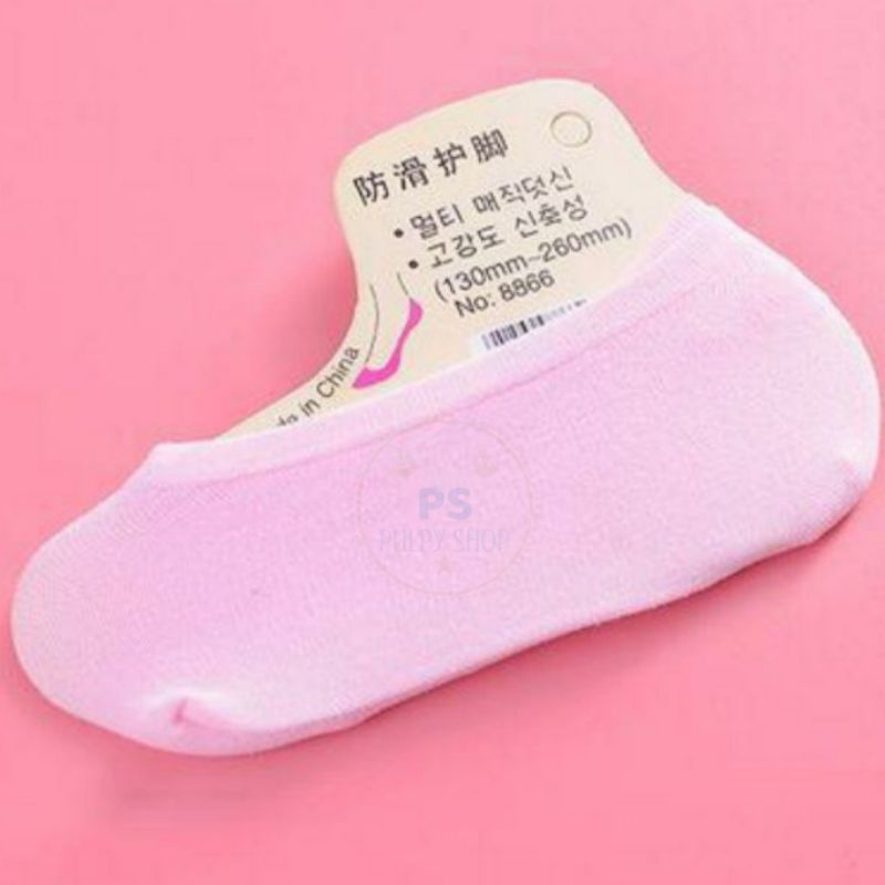 KAOS KAKI HIDDEN SOCK BALET INVISIBLE SOCKS UNISEX KAOS KAKI PENDEK DI BAWAH MATA KAKI ANTI SLIP PS-6