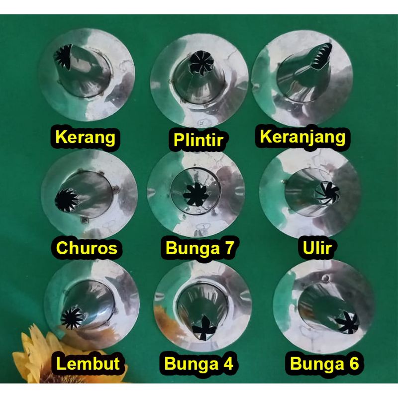 Spuit Topi Kue Kering Kue Semprit Kue Mawar