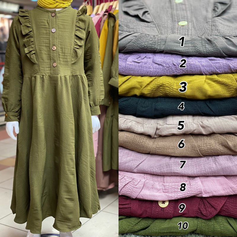 Olivia Mj Zeneca Kids Gamis anak premium Dress