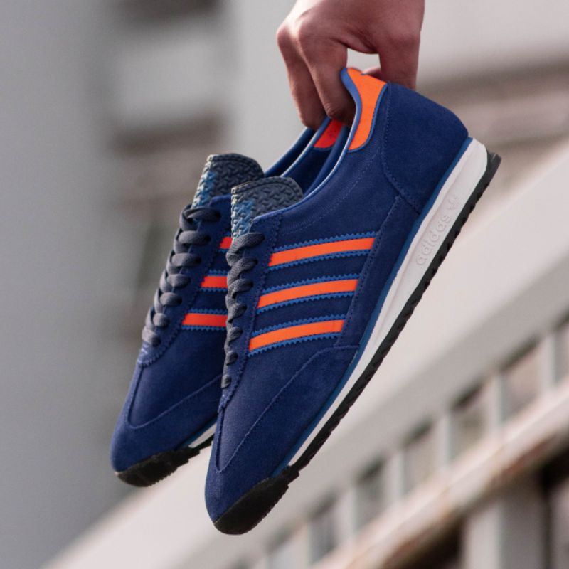 Adidas sl 72 navy strip orange
