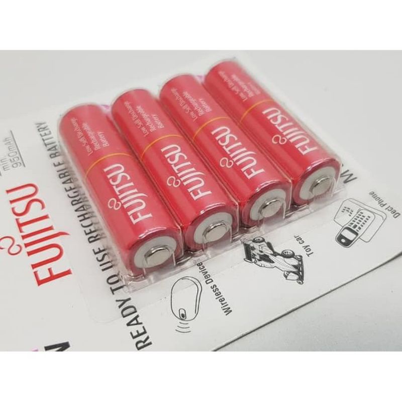 Fujitsu Battery Pink AA 950mah up to 1000 mAh 4Bp Rechargeable Limited