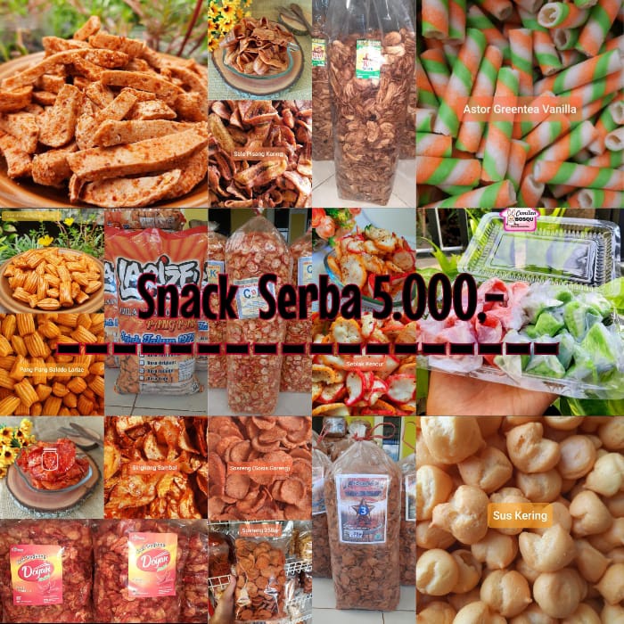 

ANEKA Snack Serba Rp.5000,/ 80gr snack murah makanan ringan