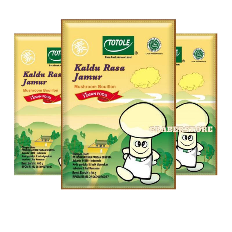 

Totole Kaldu Rasa Jamur Non Msg 80gr / 200gr / 400gr Mushroom Bouillon Vegan Food