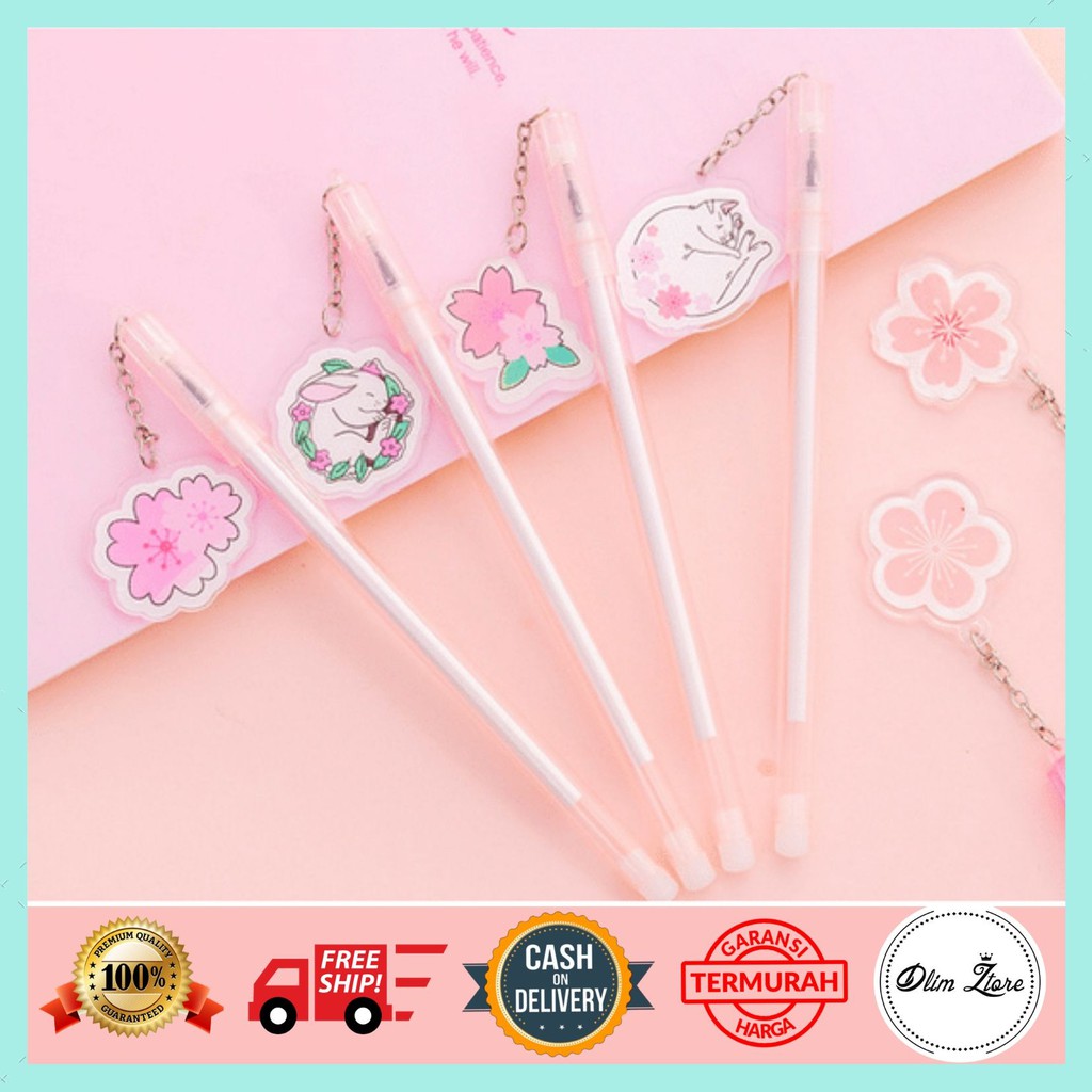 [DZ] ST207 - Pena Gantungan Karakter Lucu Bunga Sakura