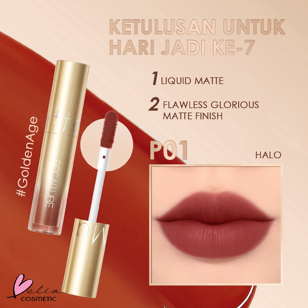 ❤ BELIA ❤ FOCALLURE Ultra Matte Liquid Lipstick FA245 | #GoldenAge Liquid Matte Lipstik Fast Dry Tahan air Lip Tint | BPOM