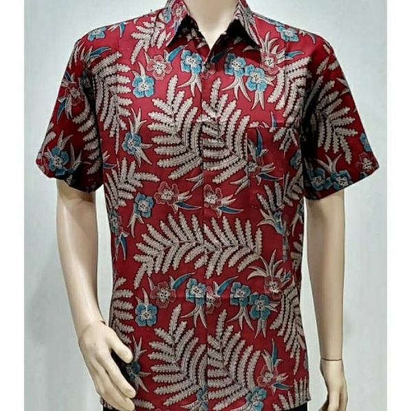 Kemeja Pria Jumbo 4L-5L Batik Lengan Pendek Big Size XXXL Seragam Batik ATR