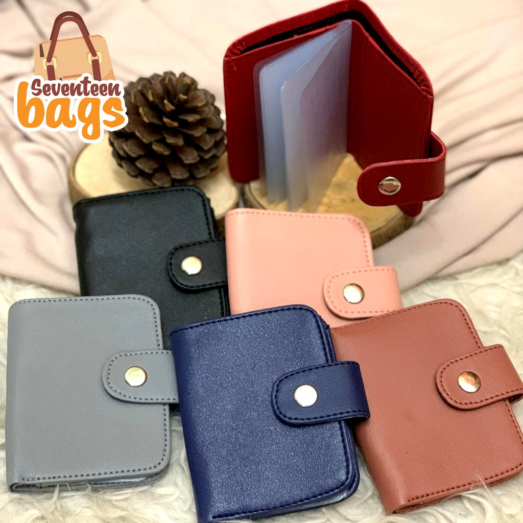 CARDHOLDER / DOMPET KARTU l POLOS KANCING MIKA - SEVENTEENBAGS SVN1728