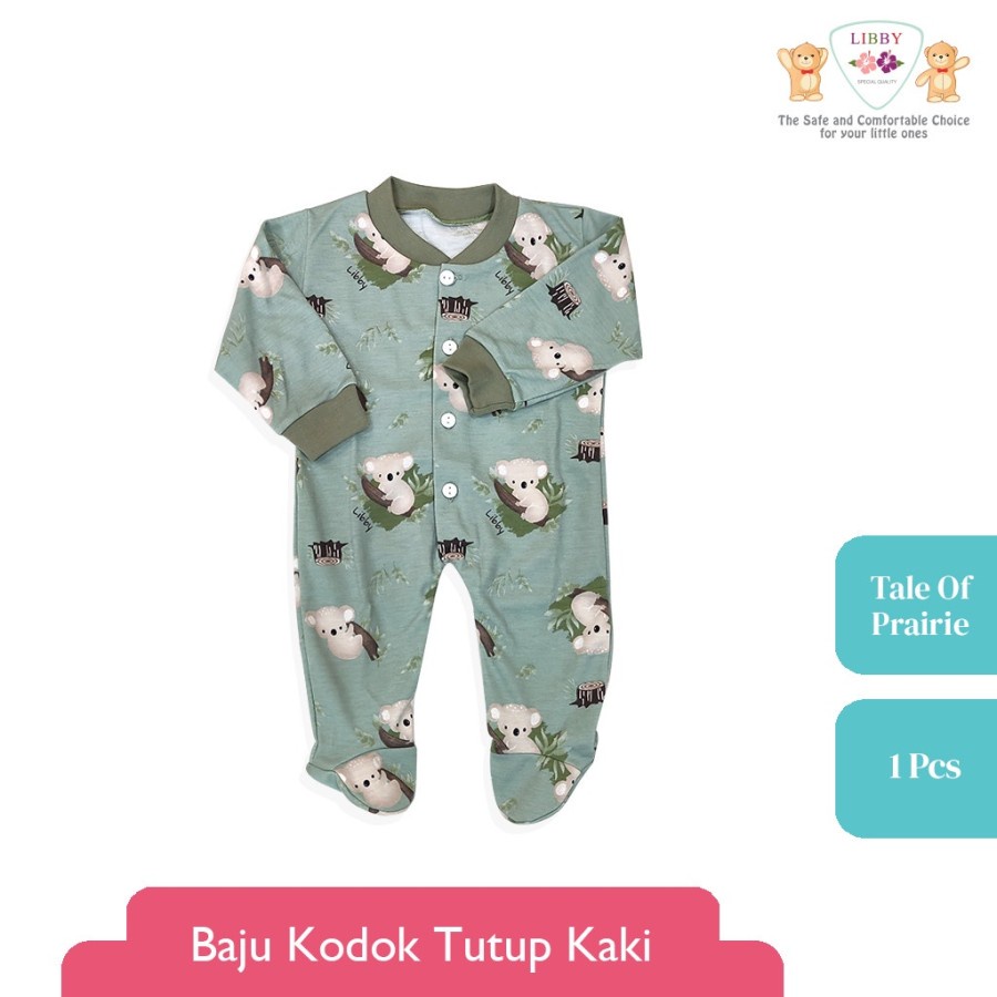 LIBBY Baju Kodok Panjang Tutup Kaki Motif Tale Of Prairie (3 pcs)