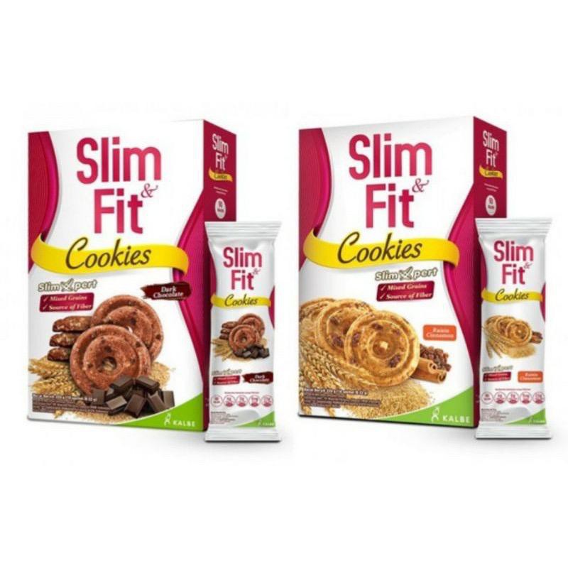 Slimfit slim &amp; fit DIET cookies dark chocolate raisin cinamon 10x22 gr SLIM FIT