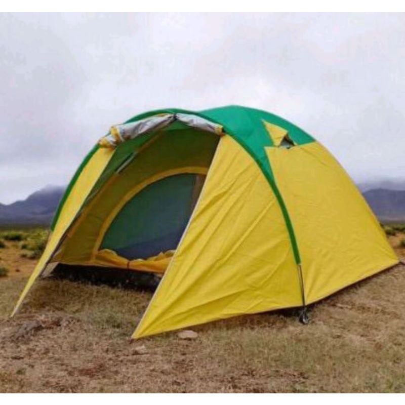 TENDA CAMPING DOUBLE LAYER Kapasitas 4-5 Orang