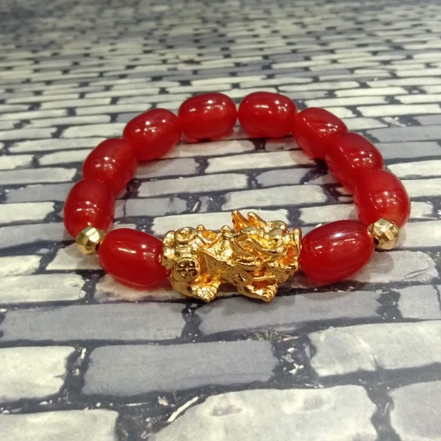 Gelang tangan pixu //perhaisan wanita // gelang batu