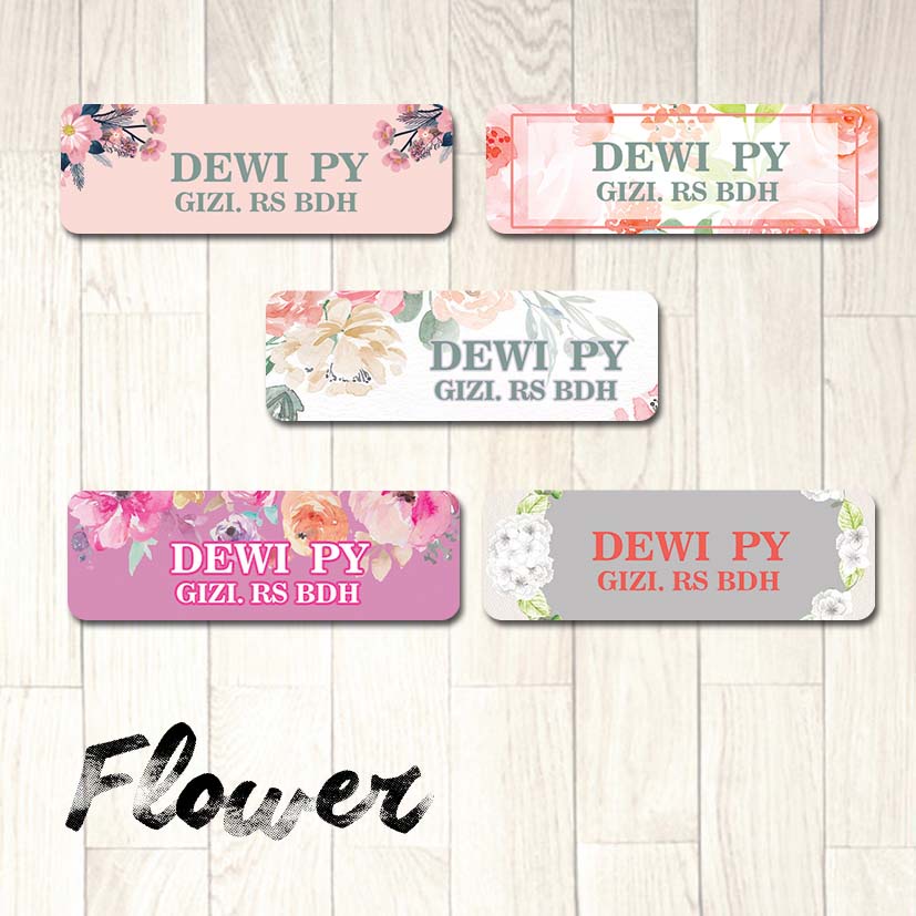 

STIKER LABEL NAMA FLOWER