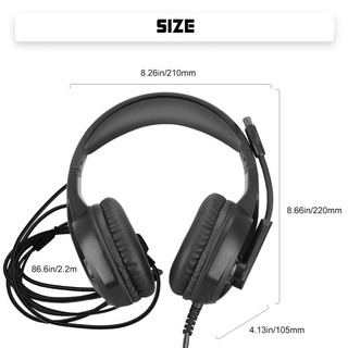 Headset Gaming GM790 Headphone Wired 3.5mm Stereo Bass LED