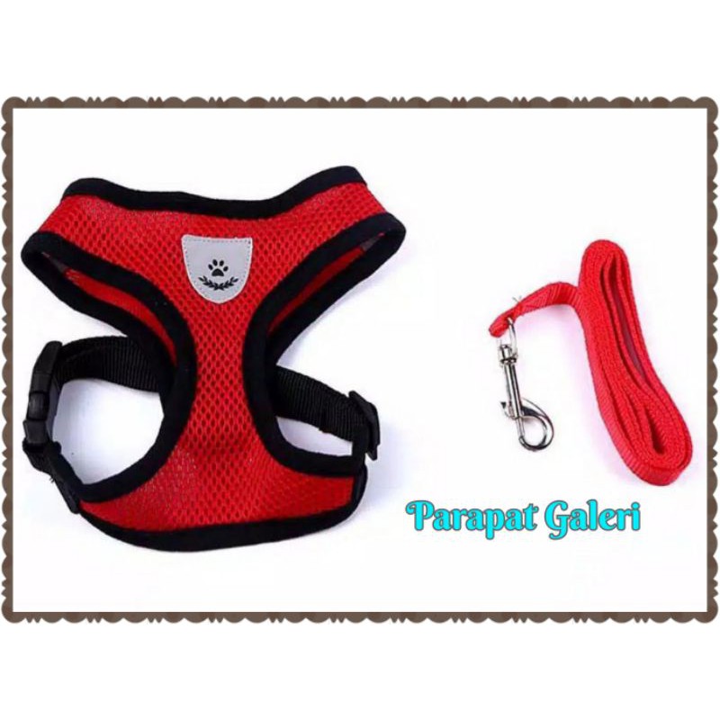 Harness Tali Tuntun Kucing - Rompi Anjing Kwalitas Import - 1 set