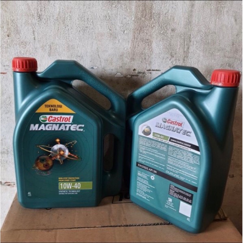 SEDUS OLI CASTROL MAGNATEC SAE 10W-40 GALON 4L (4 Liter)/ DUS ISI 6