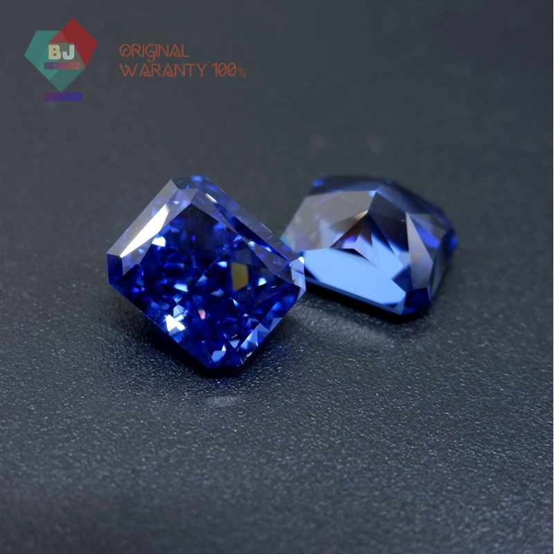 Premium Quality Batu Permata Simulant Diamond Fancy Blue A8 American Quality