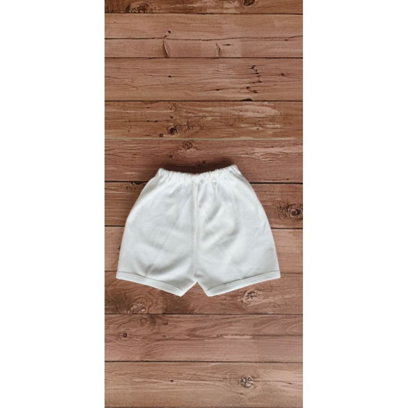Celana Pendek Bayi Motif dan Polos Putih