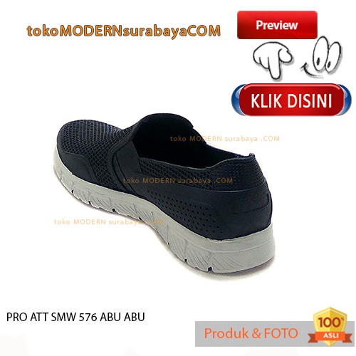 PRO ATT SMW 576 BIRU TUA Sepatu Pria Slip On Karet