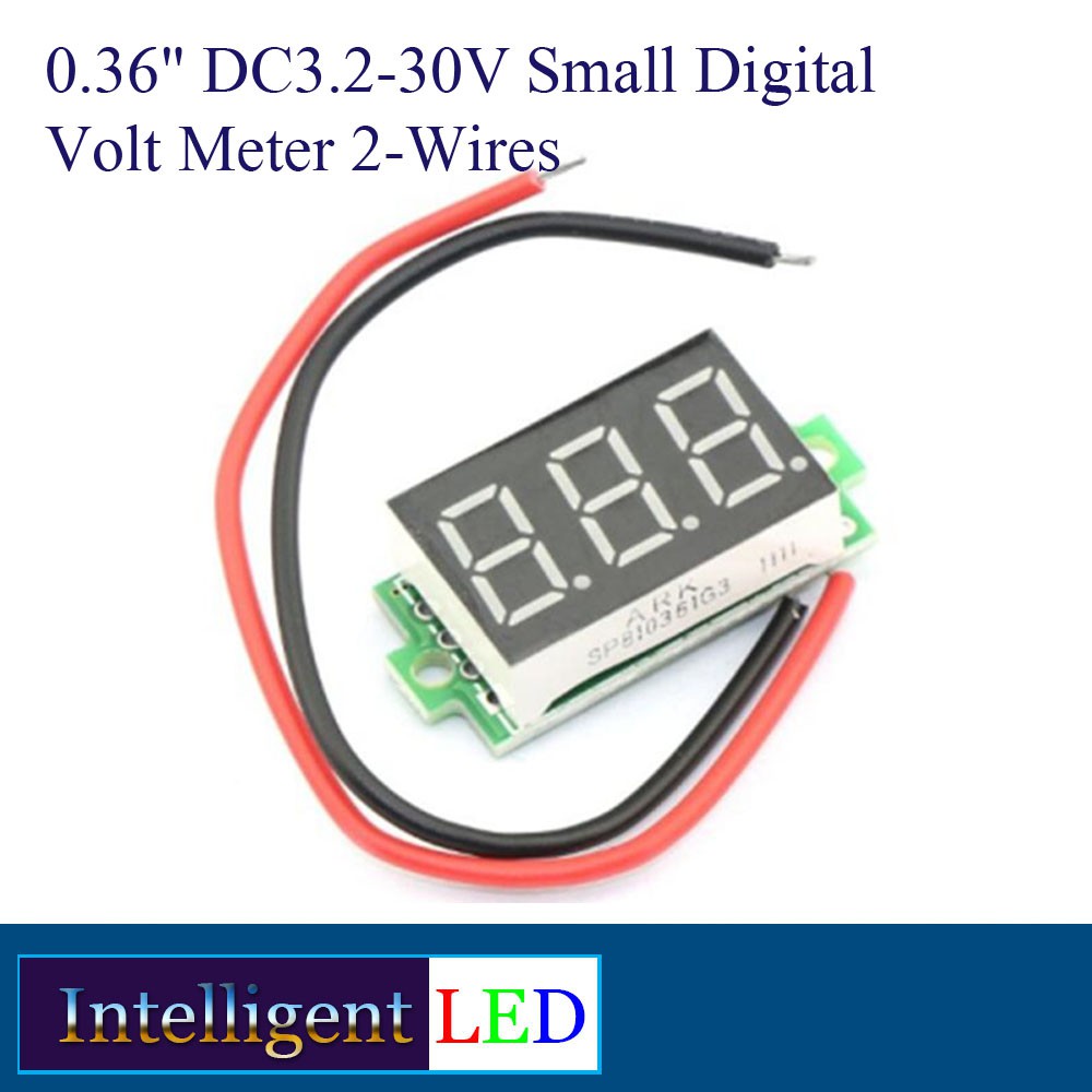 0.36&quot; DC3.2-30V Small Digital Volt Meter 2-Wires