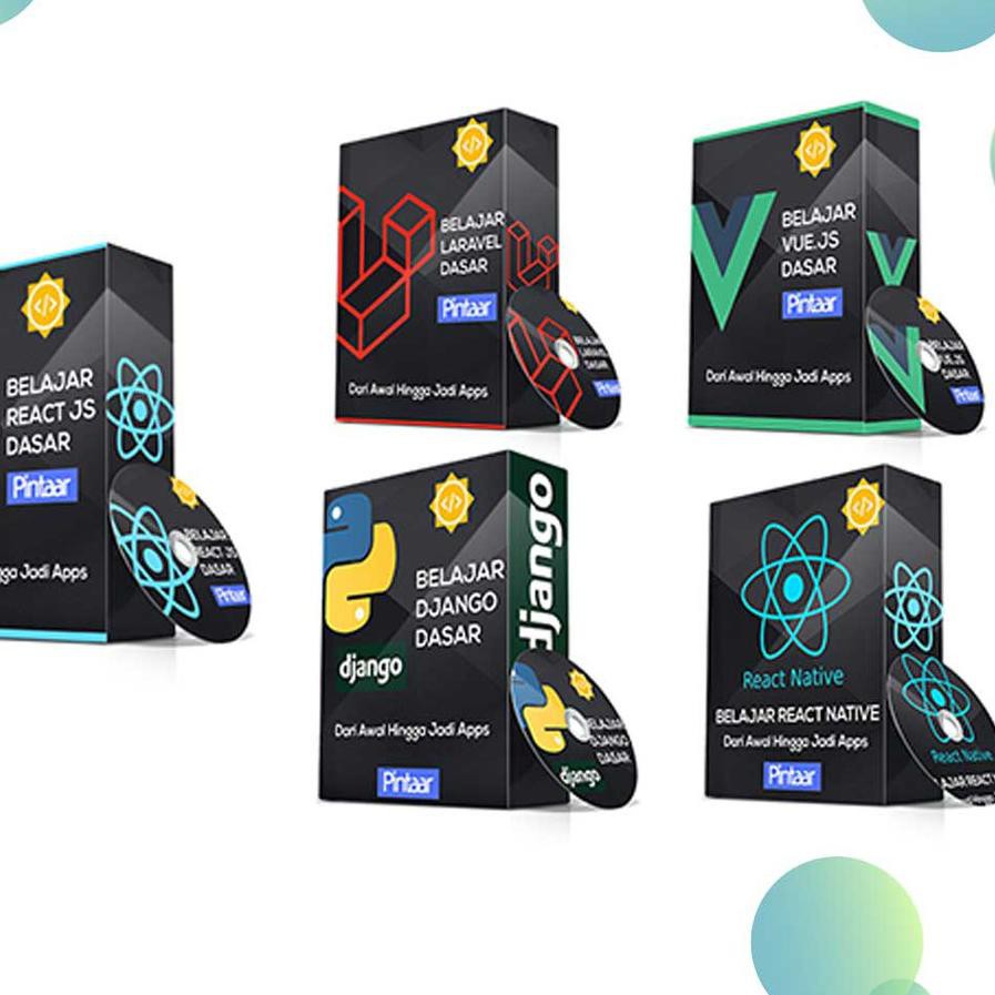 >OR.I-0332 Paket Lengkap Belajar Pemograman React Js, React Native, Vue JS, dan Django Python ..ok