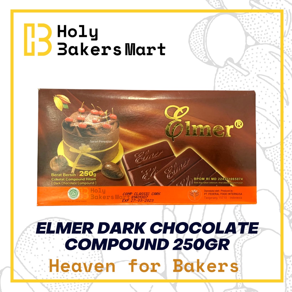 

ELMER 250GR / ELMER CHOCOLATE COMPOUND 250GR / COKLAT BATANG ELMER 250GR / COKLAT ELMER 250GR / COKLAT COMPOUND ELMER 250GR