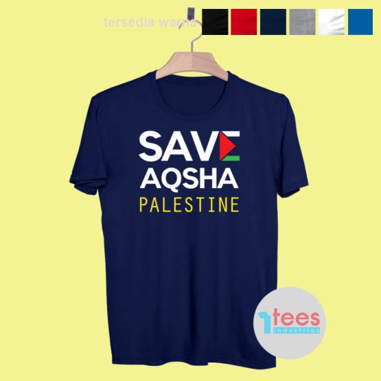 KAOS BAJU ISLAMI SAVE AQSHA PALESTINE 2
