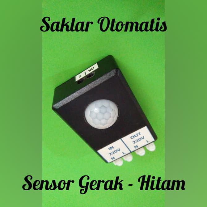 Saklar Otomatis Sensor Gerak - Hitam
