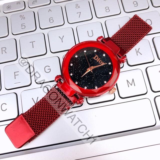 ［ready stok］Jam tangan magnet Rantai wanita rantai pasir s1001-Merah