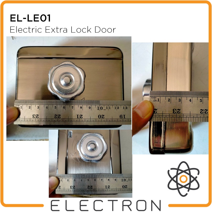 Kunci Tambahan Electric Extra Lock Door Access Control with Manual Key