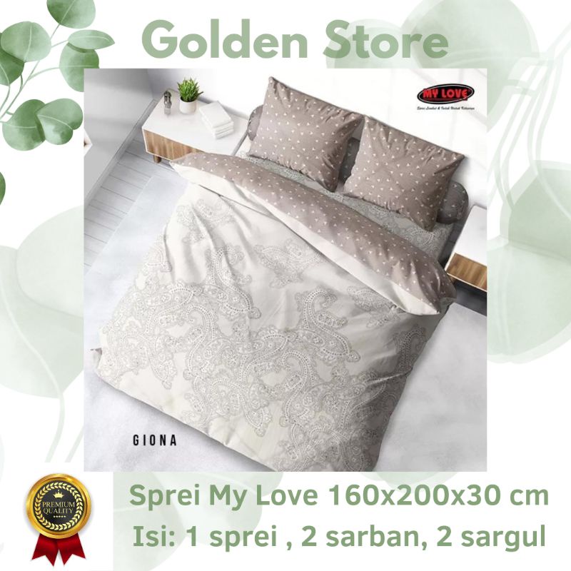 Sprei My Love 160x200x30 Motif Giona