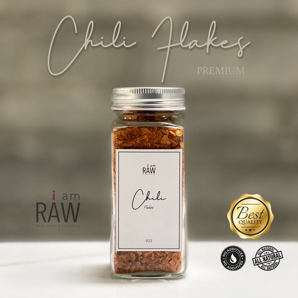 

IAM RAW CABAI BUBUK MURNI ASLI PREMIUM 40gr | CHILI FLAKE POWDER 40gr