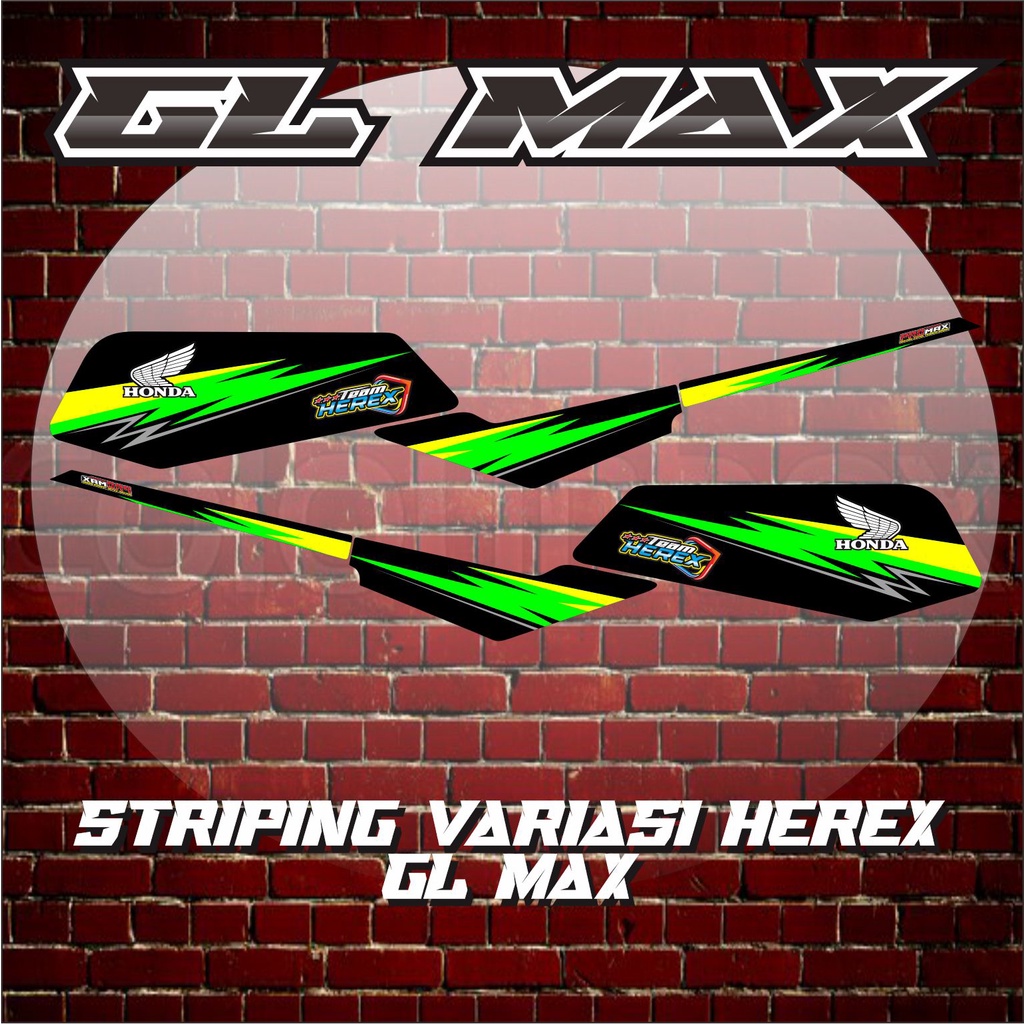 STRIPING GL MAX HEREX / VARIASI STIKER GL MAX HEREX 03