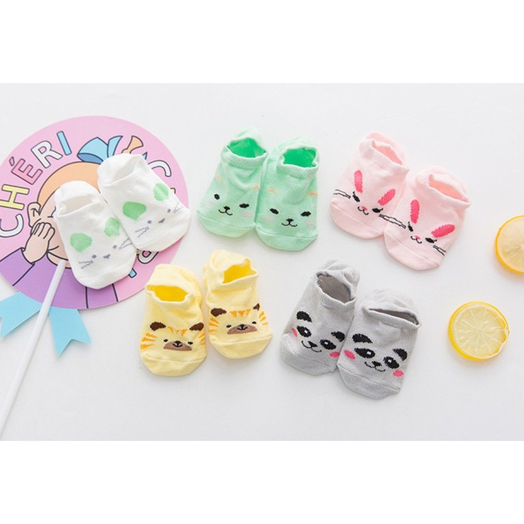 Kaos Kaki Ankle Bayi Animal 0-2 Tahun Anti SLip Lucu &amp; Adem CBKS LC