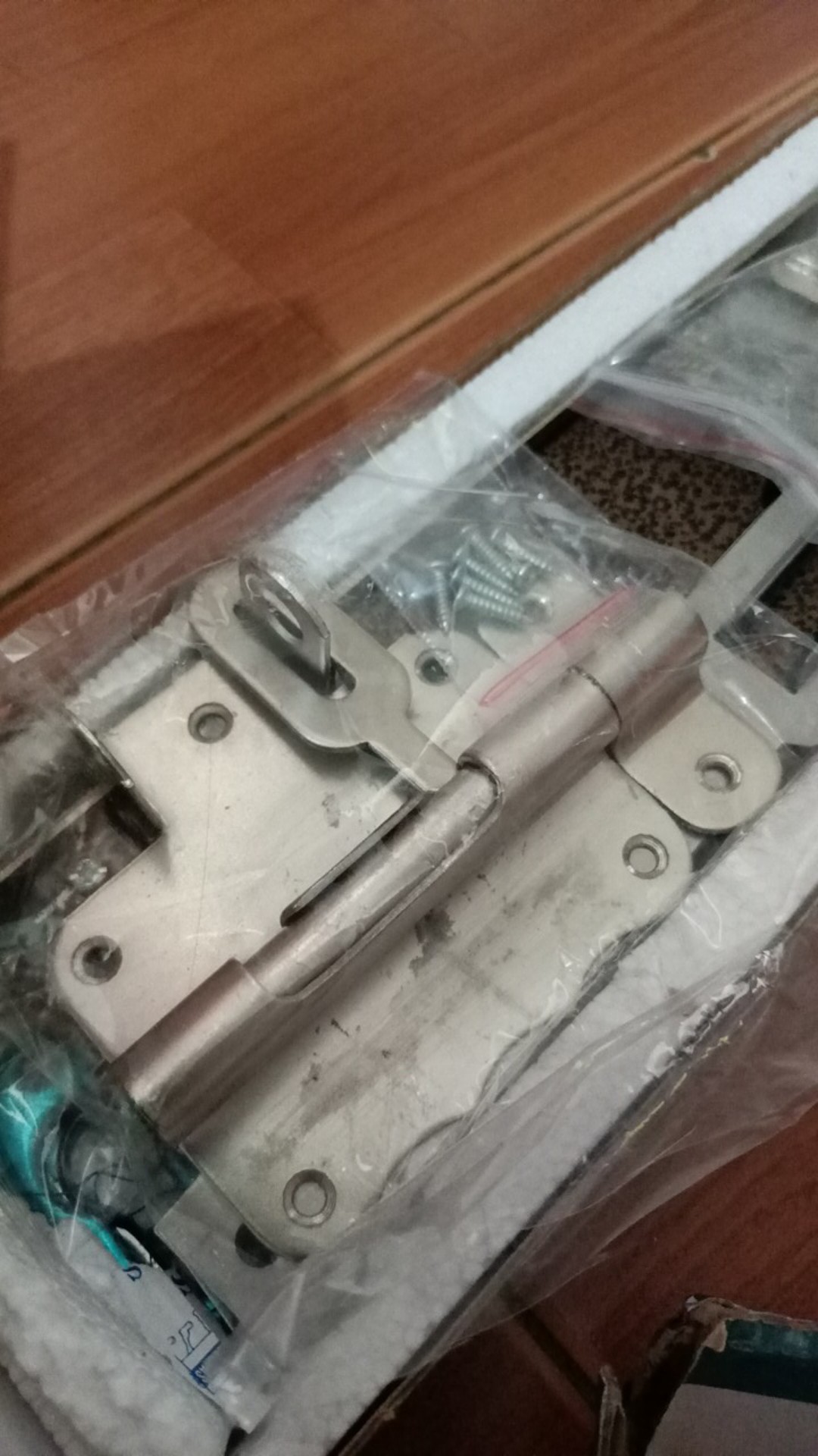 Grendel Overval Overpal Operval Operpal 4 Inch Tebal 1,5 Mm Baja Crom Nikel Gembok 175 Gram 10,5x9cm