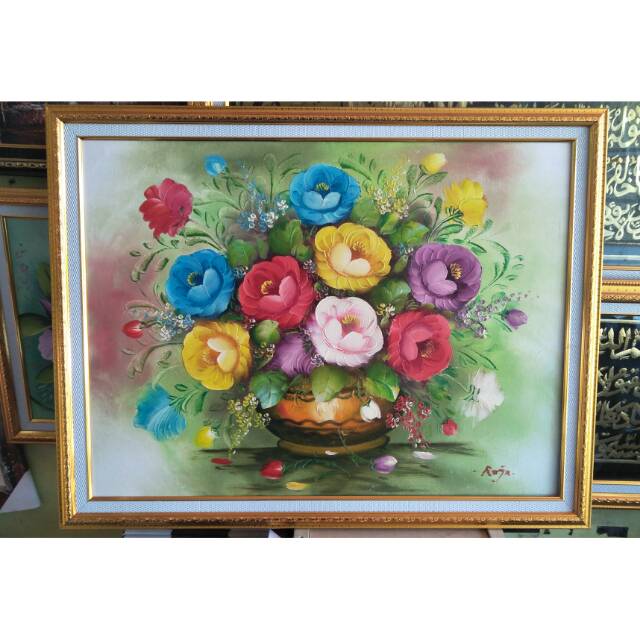 Lukisan tangan asli, lukisan abstrak murah