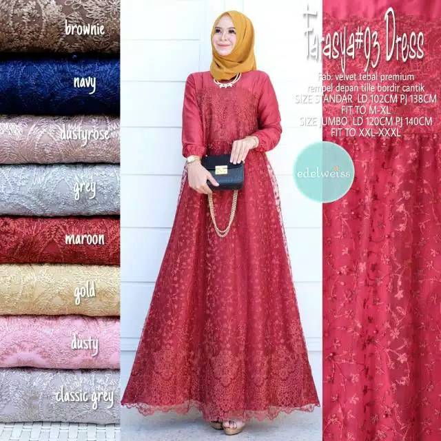 Bisa couole / Farasya / farasya dress / farasya #93 dress /dress tile /dress tule / tile dress