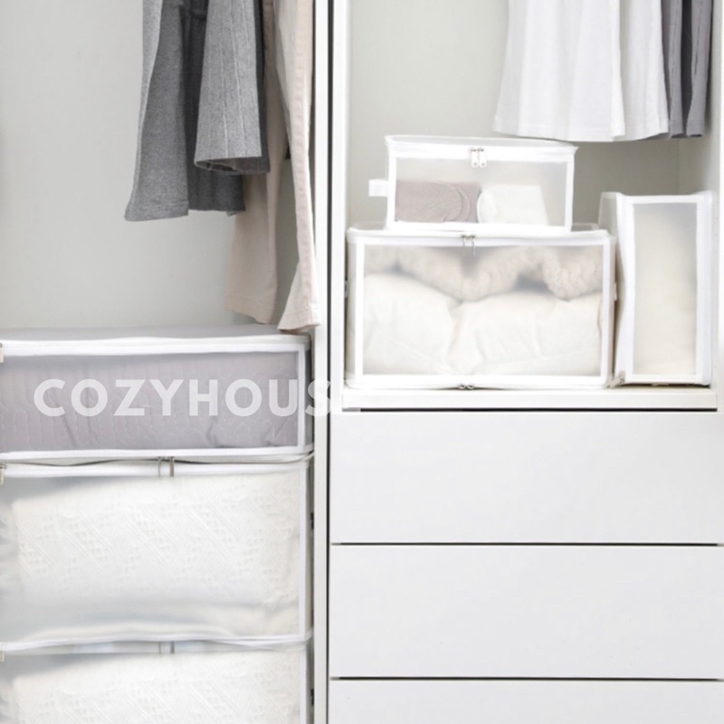 COZYHOUSE NEOMIE Penyimpanan bedcover dan sprei transparan | wardrobe storage organizer