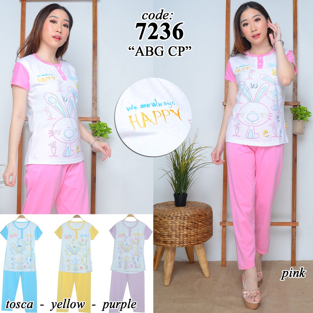 Piyama Baju Tidur ABG Remaja Celana Panjang Kaos RCP 7201 Piyama Baju Tidur ABG Remaja Celana Panjang Kaos RCP 7201