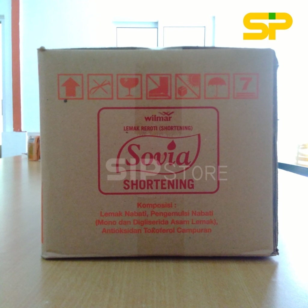 SOVIA Shortening @15kg / Mentega Putih / Untuk Roti Kue Kering Whip Cream / Margarine Putih