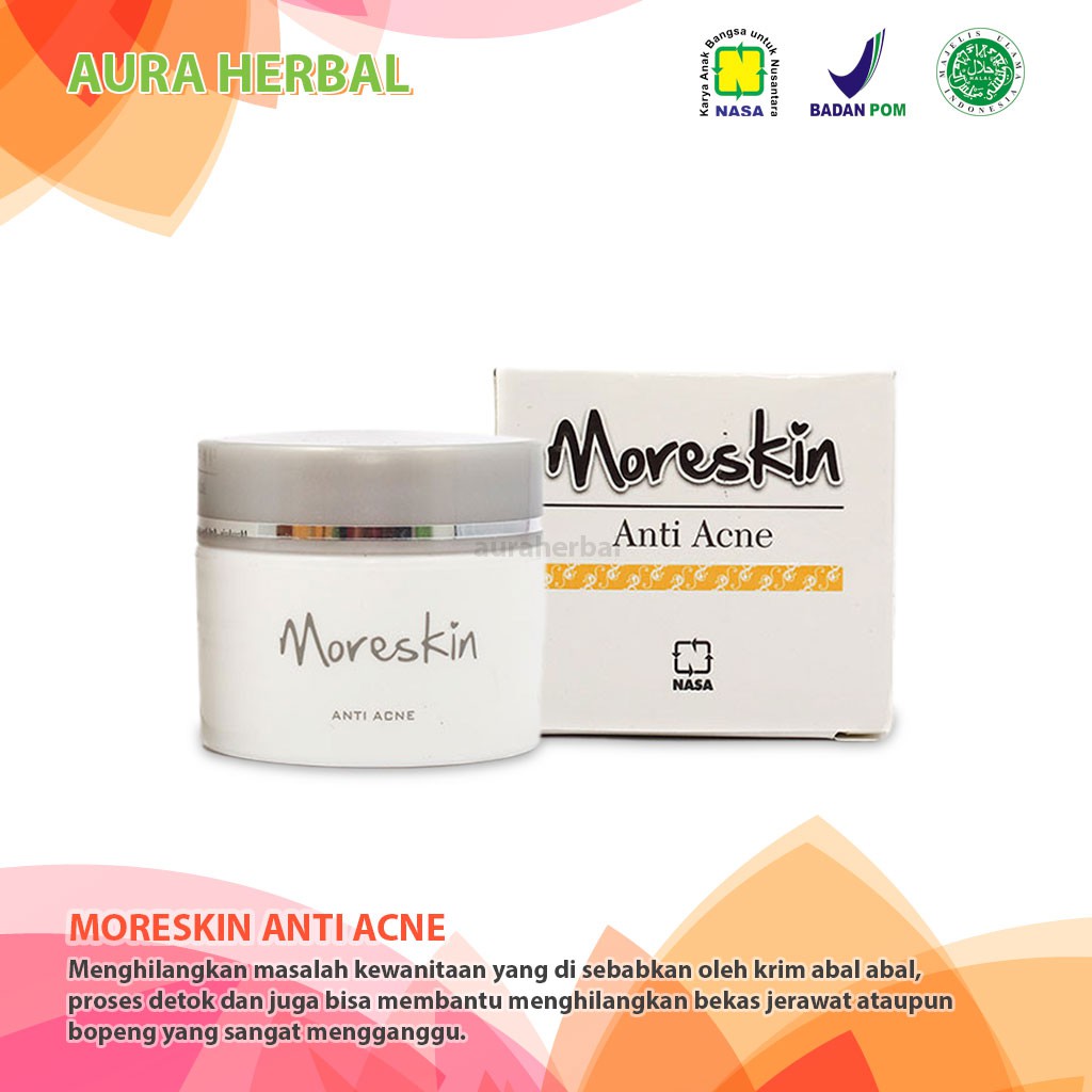 Moreskin Anti Acne Nasa Menghilangkan Jerawat Mengatasi Bekas Jerawat Mencegah Jerawat Shopee Indonesia