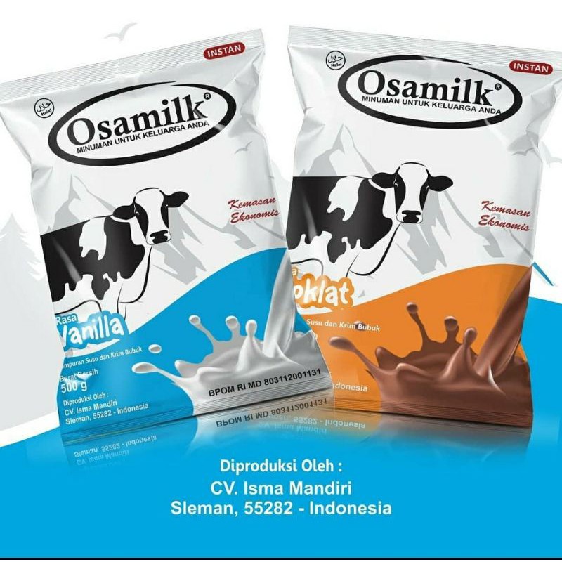 OSAMILK SUSU PENGGEMUK BADAN (GRATIS KARDUS) ORIGINAL 100% RASA COKLAT DAN VANILLA BISA COD