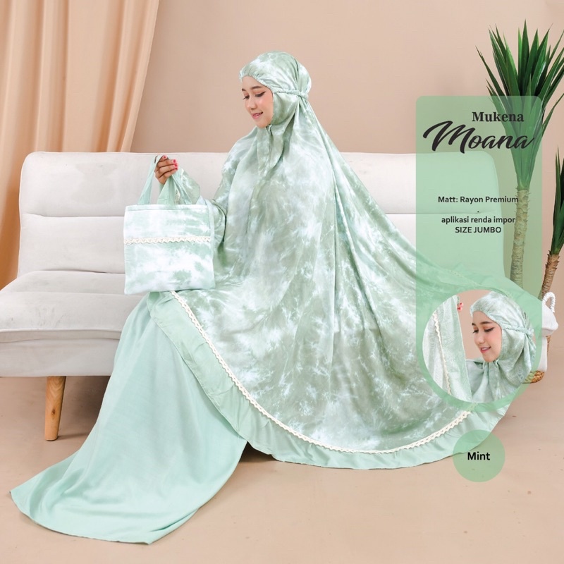 MUKENA RAYON JUMBO TIEDYE | MUKENA MURAH | MUKENA JUMBO POLOS RENDA | MUKENA TRAVELING