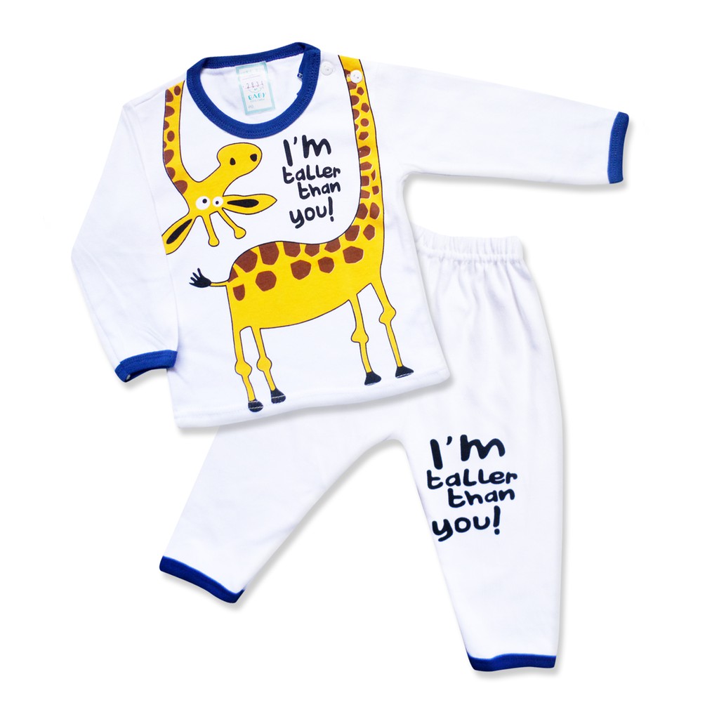 WakaKids Piyama Anak Bayi Jerapah Baju Tidur Anak Bayi Usia 3 - 4 bulan 2834