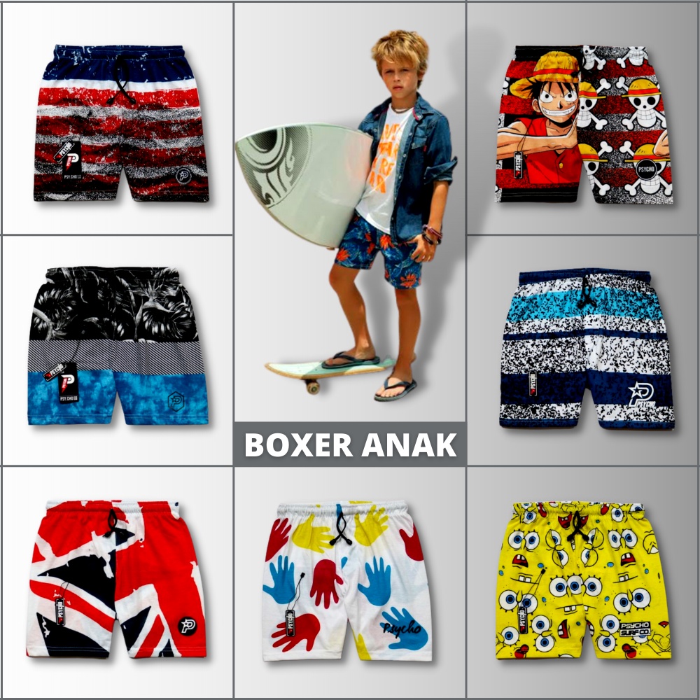 Best Seller - Boxer anak laki laki &amp; perempuan| Celana pendek anak| Celana dalam kolor anak