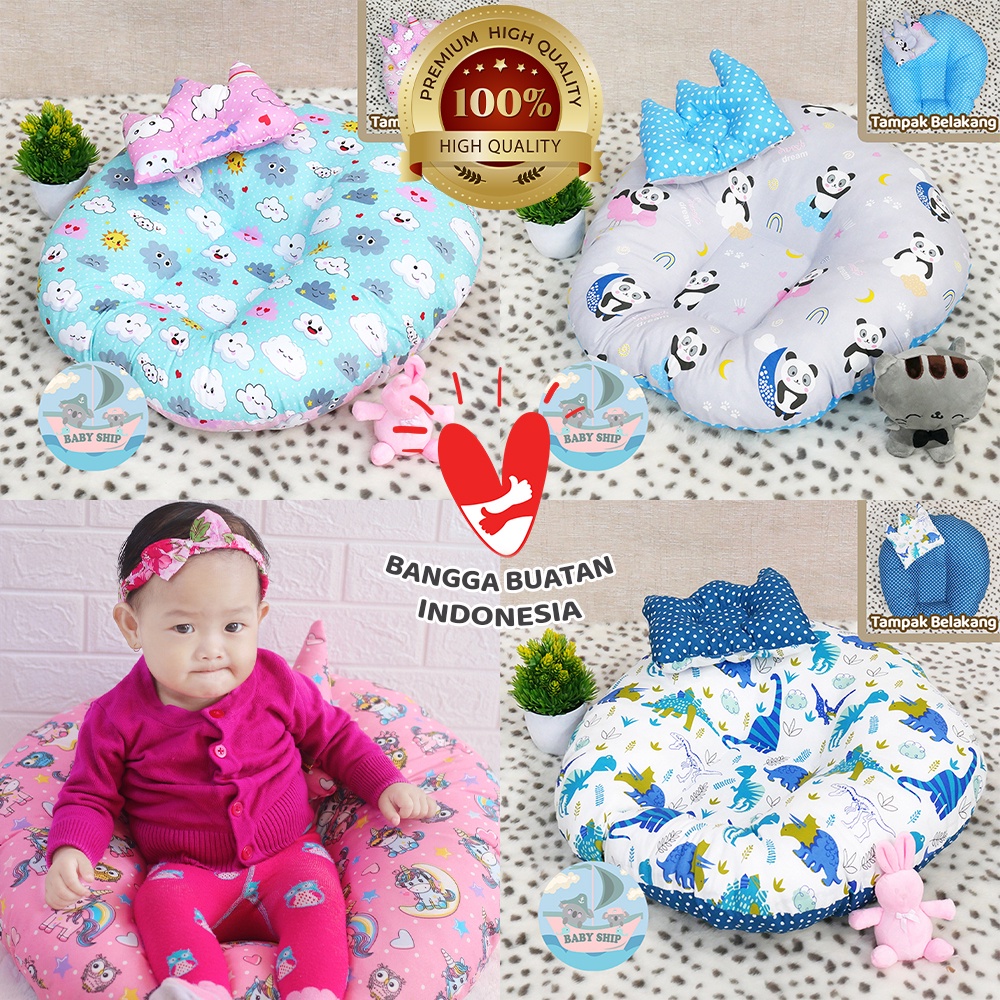 Sofa Bayi 2in1 New Born Multifungsi / Baby Lounger / Free Bantal dan Tas Mika COD [ Merk Babyship ]