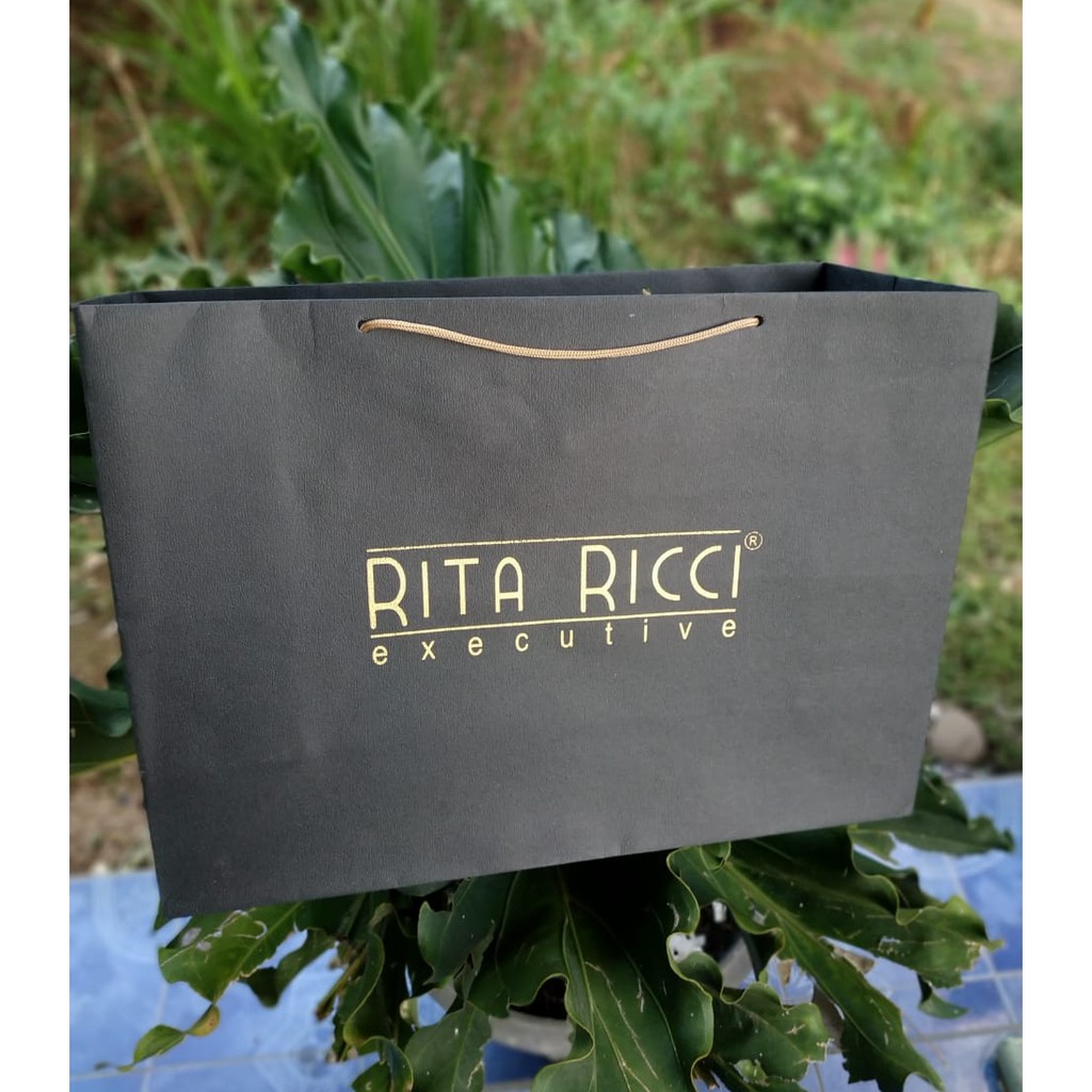 Paper bag Paperbag Butik warna  hitam  Jemani Tipe 