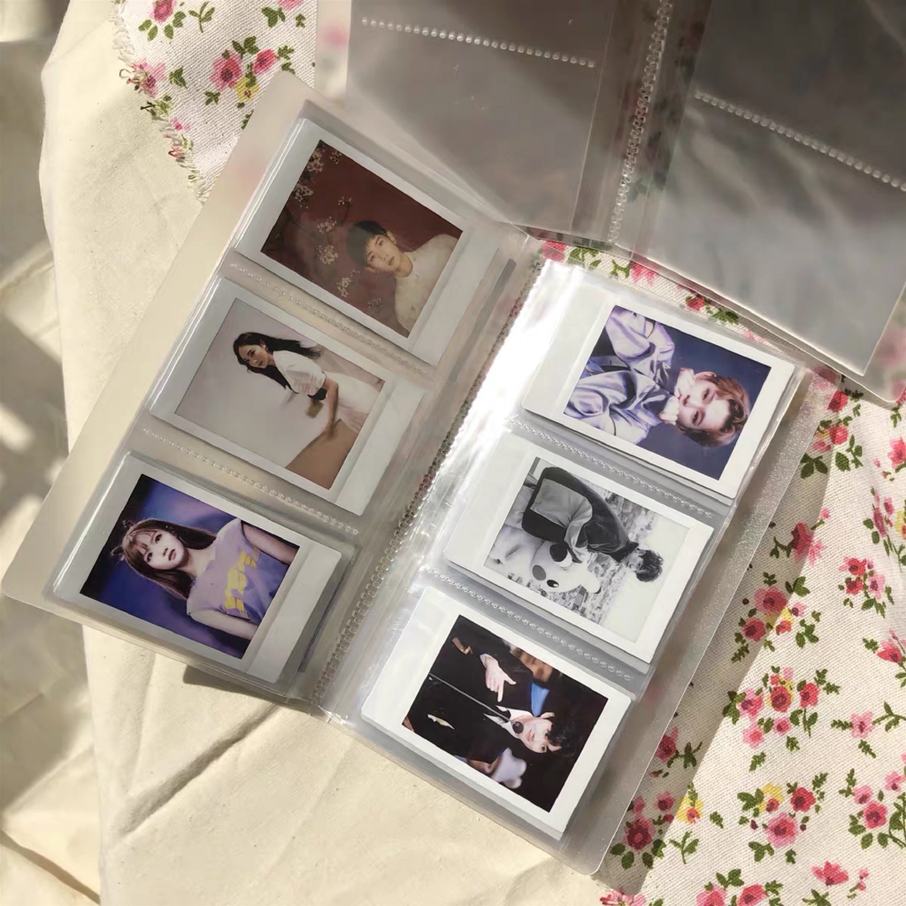 Album Foto Polaroid Frosted Ukuran Kecil 3 Inci Untuk 84 Kartu Tiket