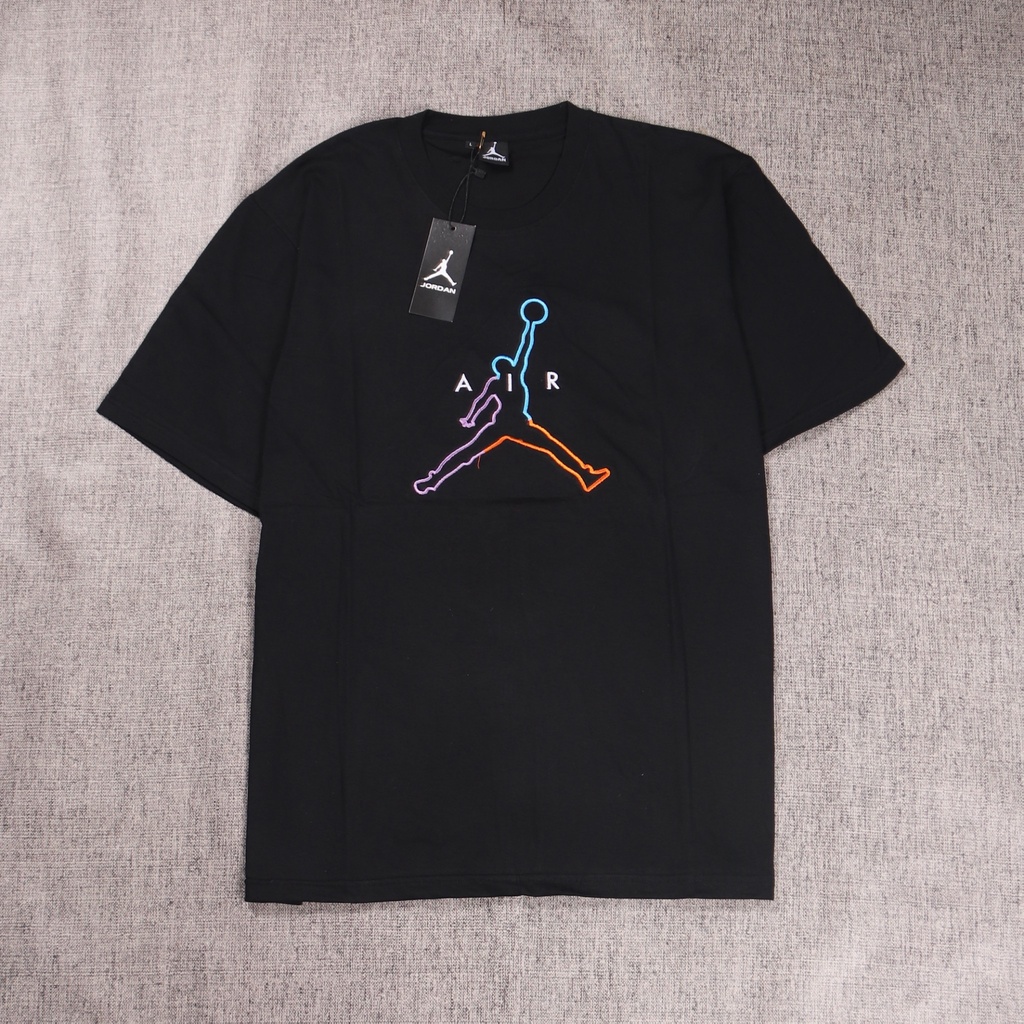 BAJU KAOS TSHIRT JORDAN RAINBOW BORDIR GOOD QUALITY - COMBAD 30S