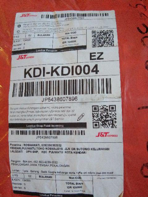 Batik Couple Keluarga Sania Ruffle Ori Ndoro Jowi Dnt Motif Ulir