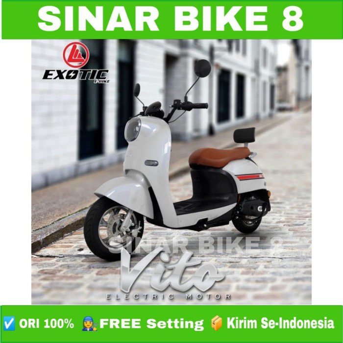 Sepeda Motor Listrik Electric E Bike EXOTIC VITO 1000 Watt